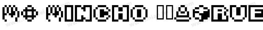 MS Mincho 常规(TrueType) (apanese)字体转换